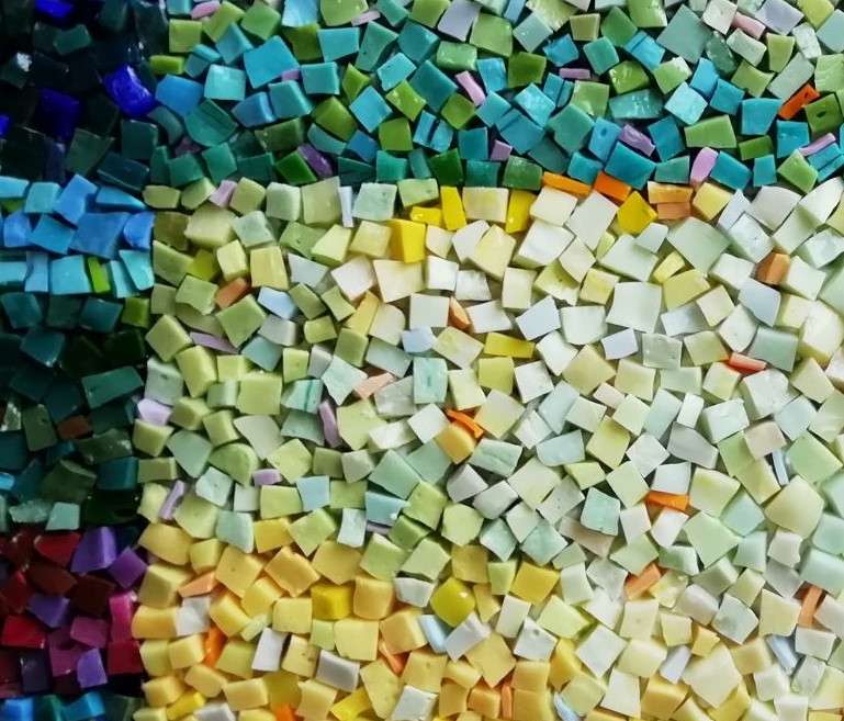 Moderne Mosaiklegetechnik Schwerpunkt Farbe